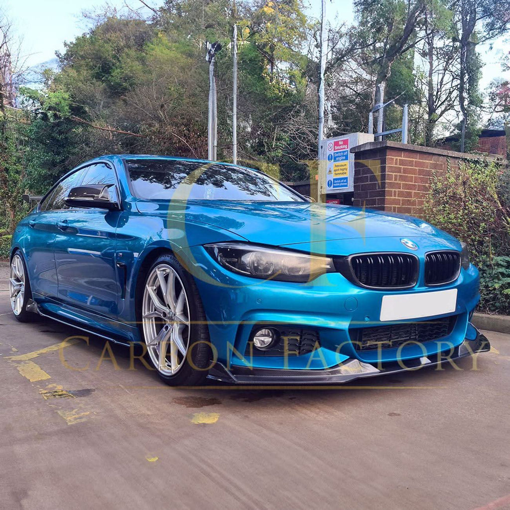 V Style Carbon Fibre Front Splitter for BMW F32 F33 F36 4 Series 14-20