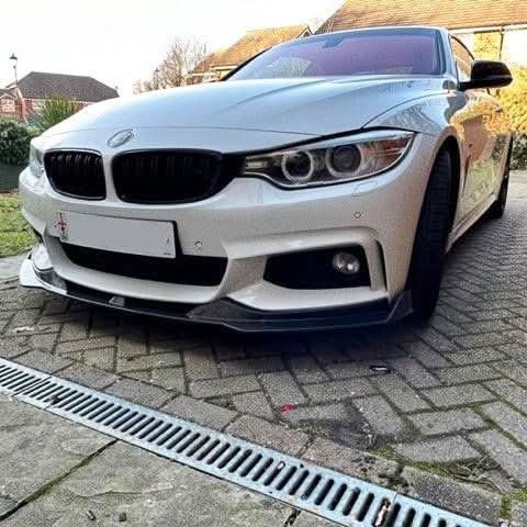 V Style Carbon Fibre Front Splitter for BMW F32 F33 F36 4 Series 14-20