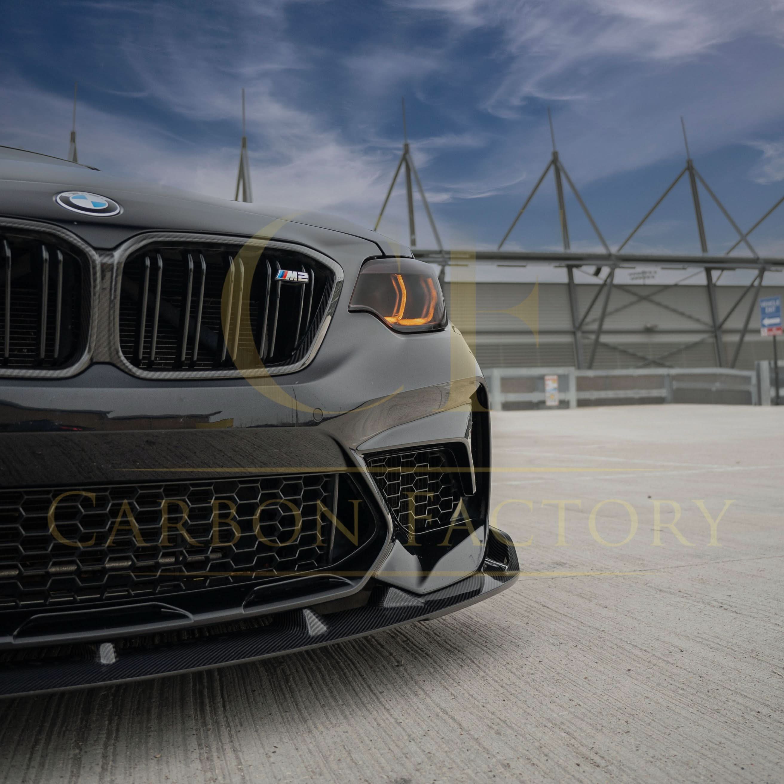 V Style Carbon Fibre Front Splitter for BMW F87 M2C Competition 16-21