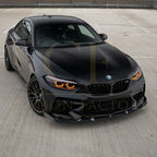 V Style Carbon Fibre Front Splitter for BMW F87 M2C Competition 16-21