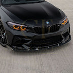 V Style Carbon Fibre Front Splitter for BMW F87 M2C Competition 16-21