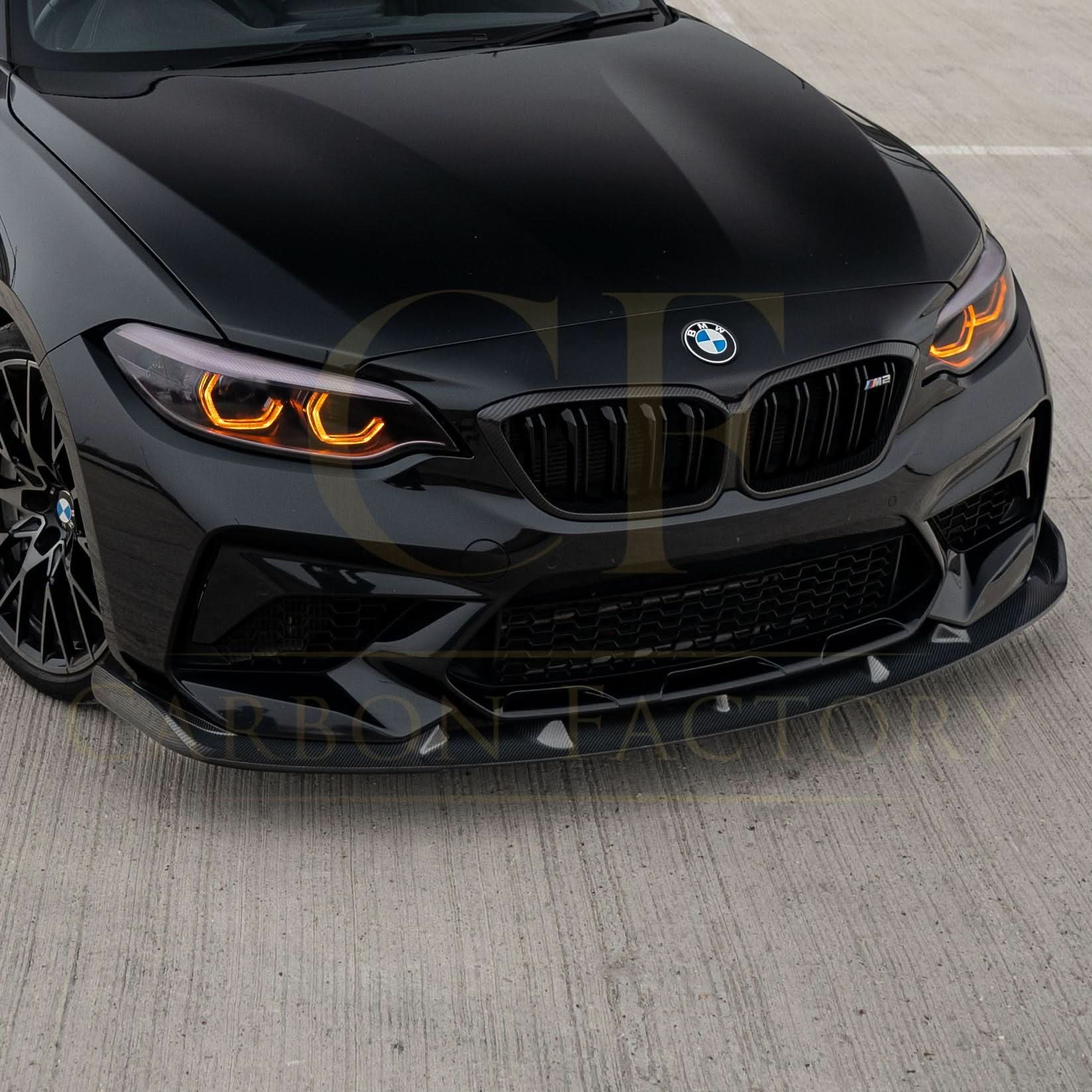 V Style Carbon Fibre Front Splitter for BMW F87 M2C Competition 16-21