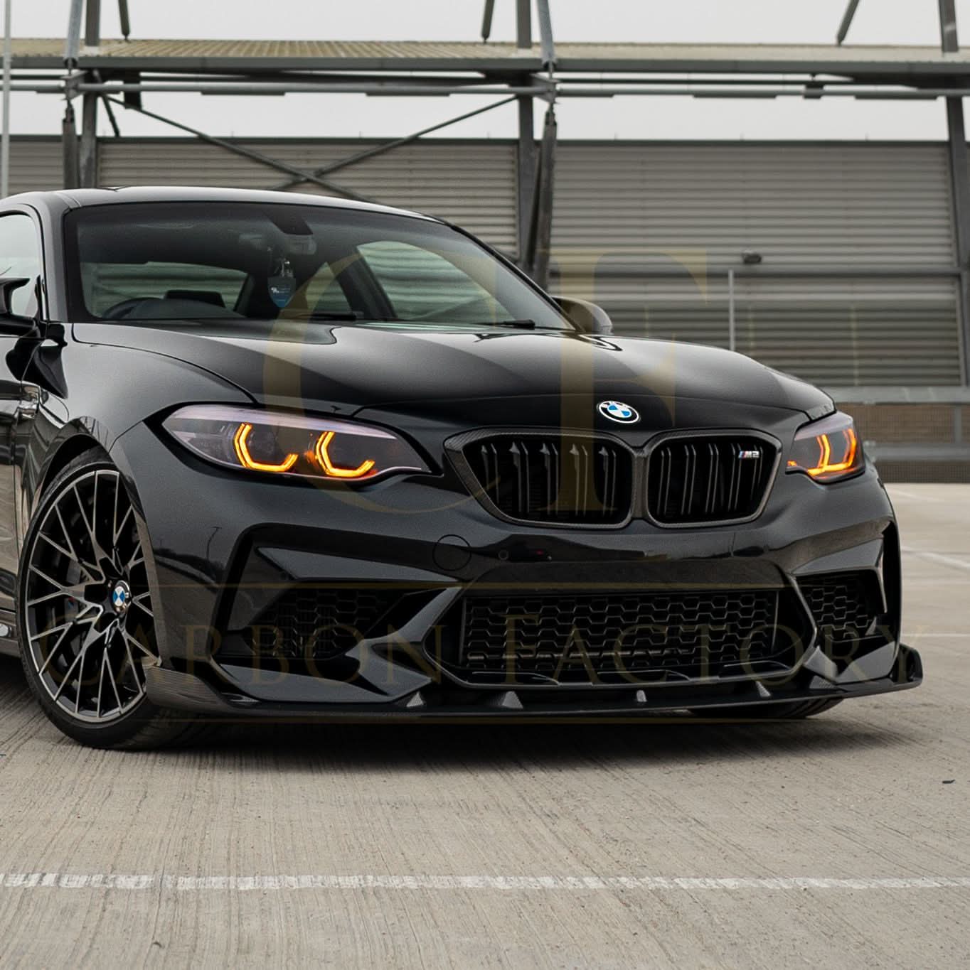 V Style Carbon Fibre Front Splitter for BMW F87 M2C Competition 16-21