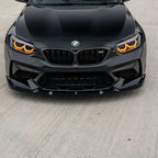 V Style Carbon Fibre Front Splitter for BMW F87 M2C Competition 16-21