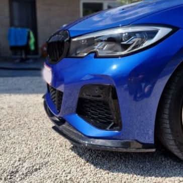 V Style Carbon Fibre Front Splitter for BMW G20 G21 3 Series Pre-LCI M Sport 19-22
