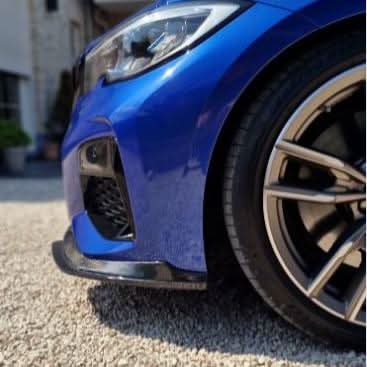 V Style Carbon Fibre Front Splitter for BMW G20 G21 3 Series Pre-LCI M Sport 19-22