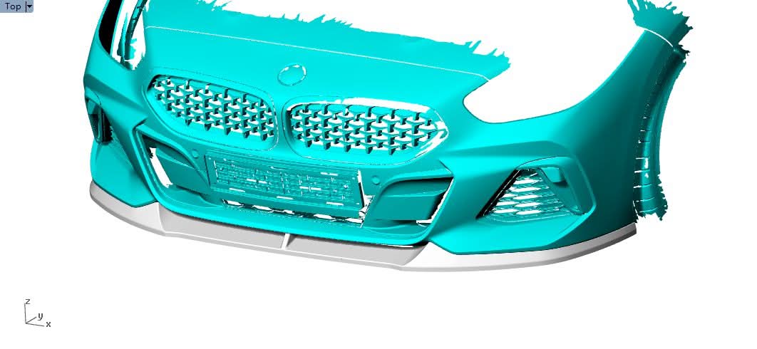 V Style Carbon Fibre Front Splitter for BMW G29 Z4 19-Present