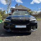 V Style Carbon Fibre Front Splitter for BMW G30 5 Series M Sport 17-20