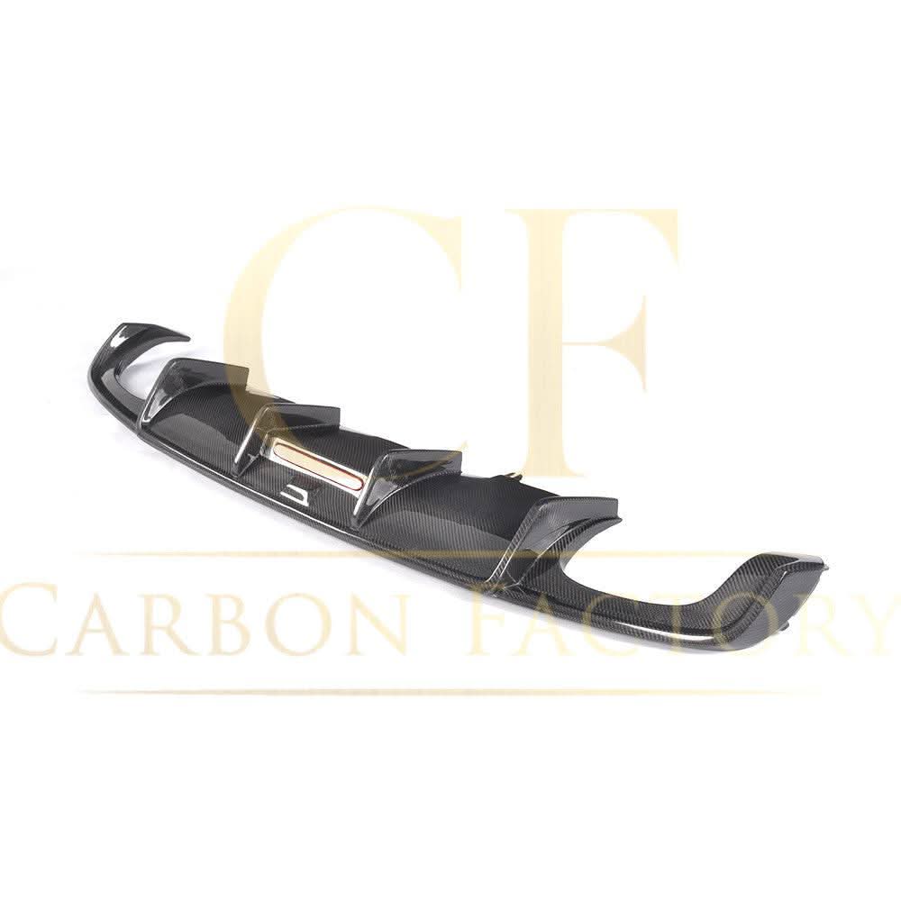 V Style Carbon Fibre Rear Diffuser for Audi A4 B9 Non S Line 16-18
