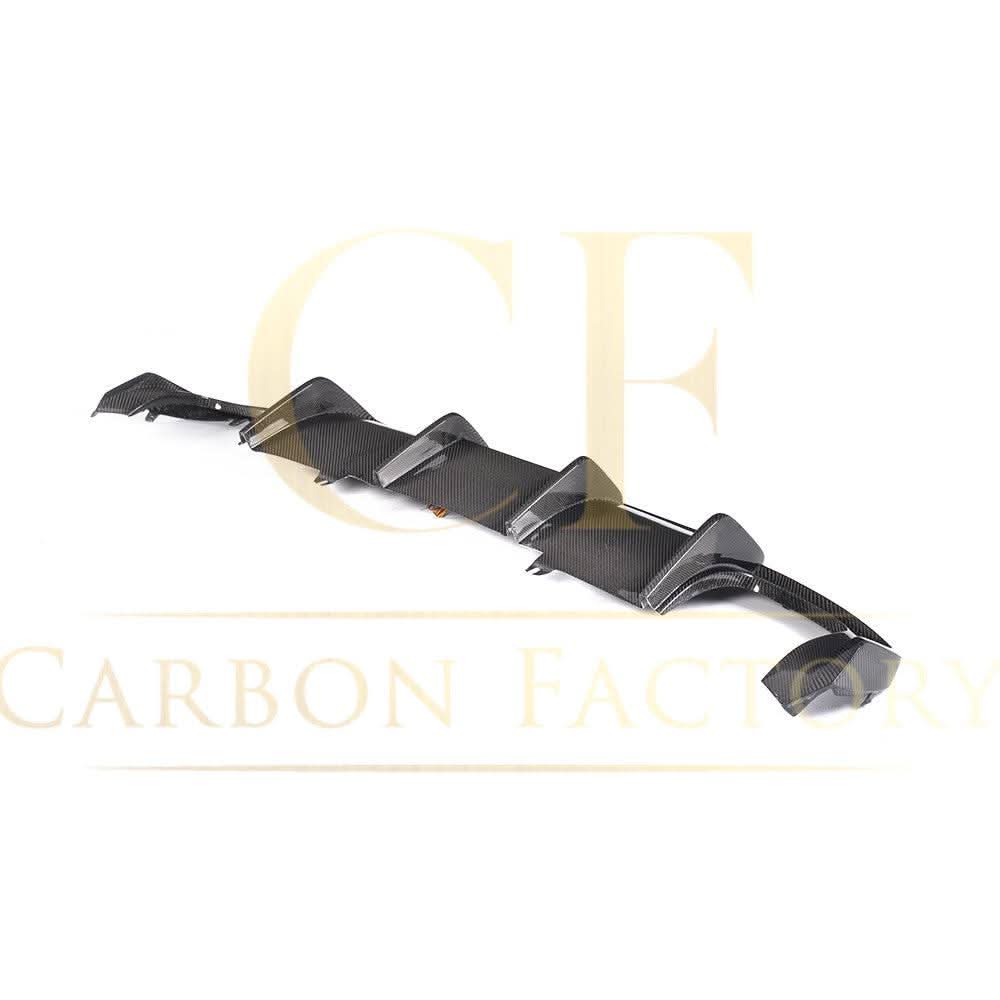 V Style Carbon Fibre Rear Diffuser for Audi A4 B9 Non S Line 16-18