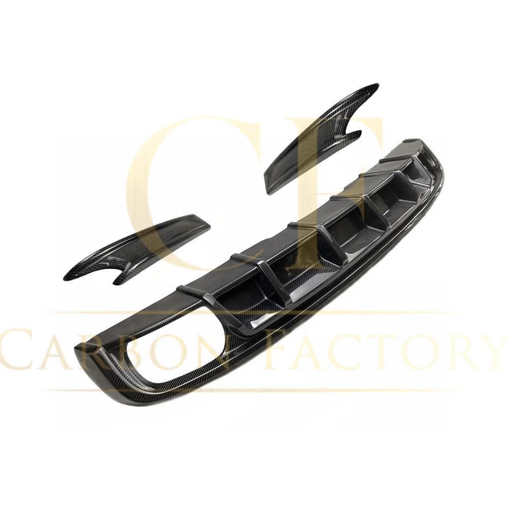 V Style Carbon Fibre Rear Diffuser for Audi S4 B9 A4 S Line 16-18