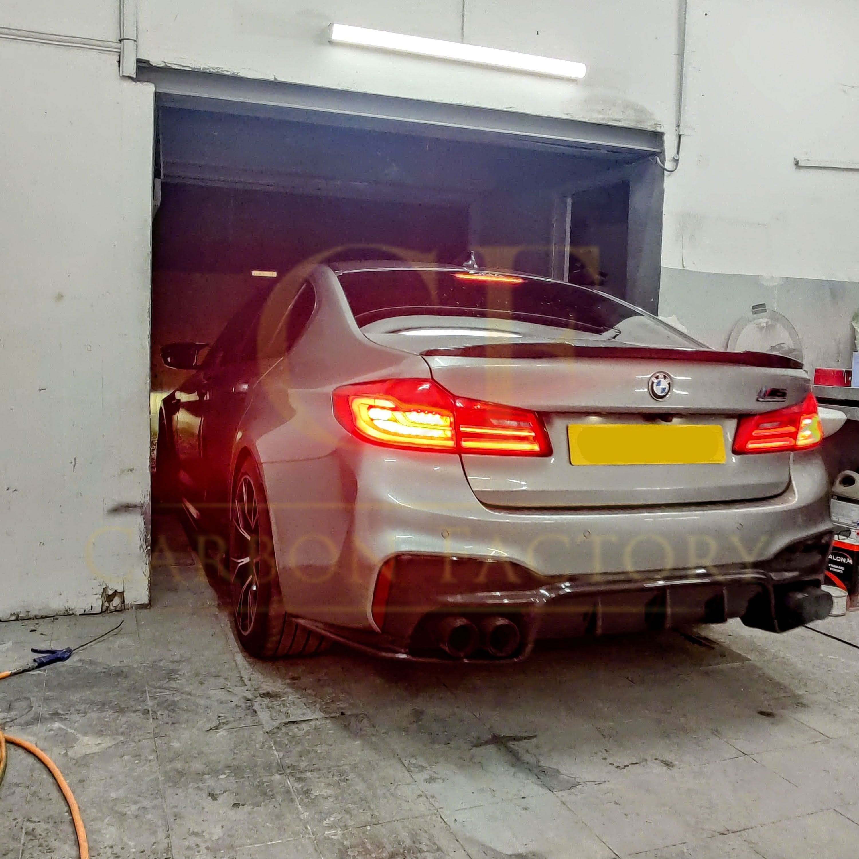 V Style Carbon Fibre Rear Diffuser for BMW G30 G31 5 Series M Sport F90 M5 17-23
