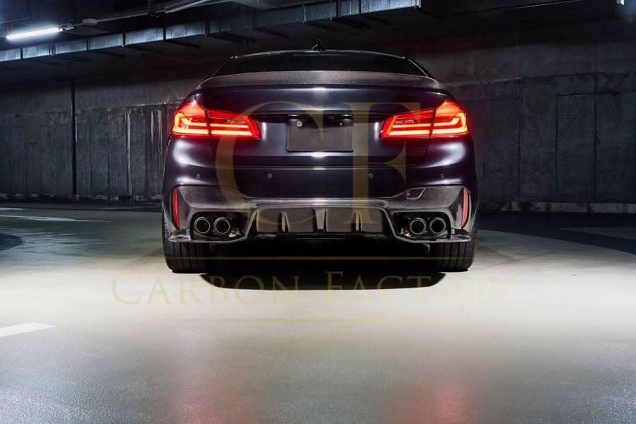 V Style Carbon Fibre Rear Diffuser for BMW G30 G31 5 Series M Sport F90 M5 17-23