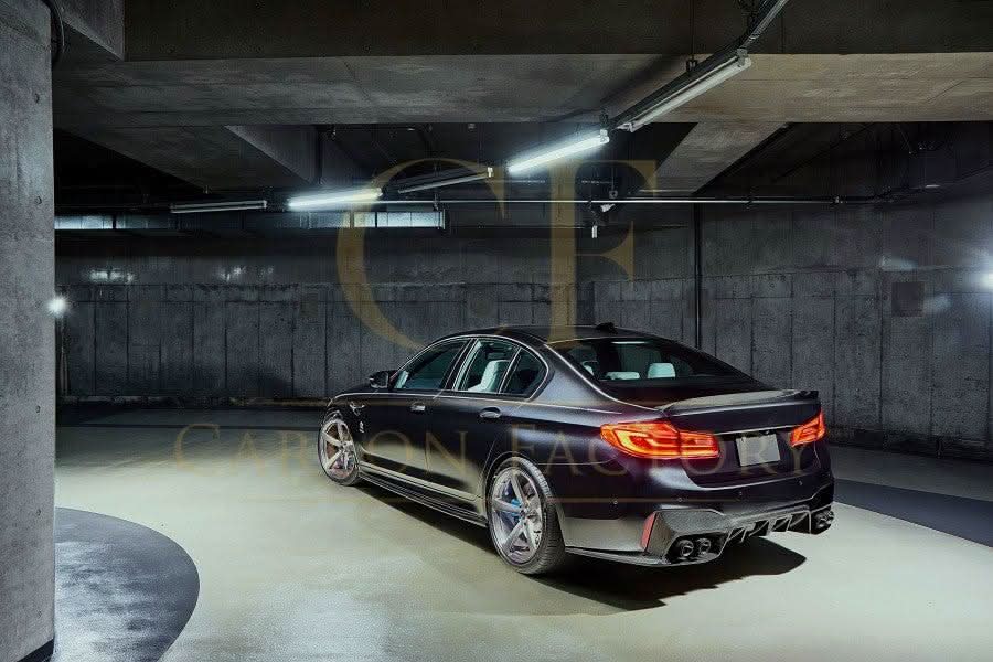 V Style Carbon Fibre Rear Diffuser for BMW G30 G31 5 Series M Sport F90 M5 17-23