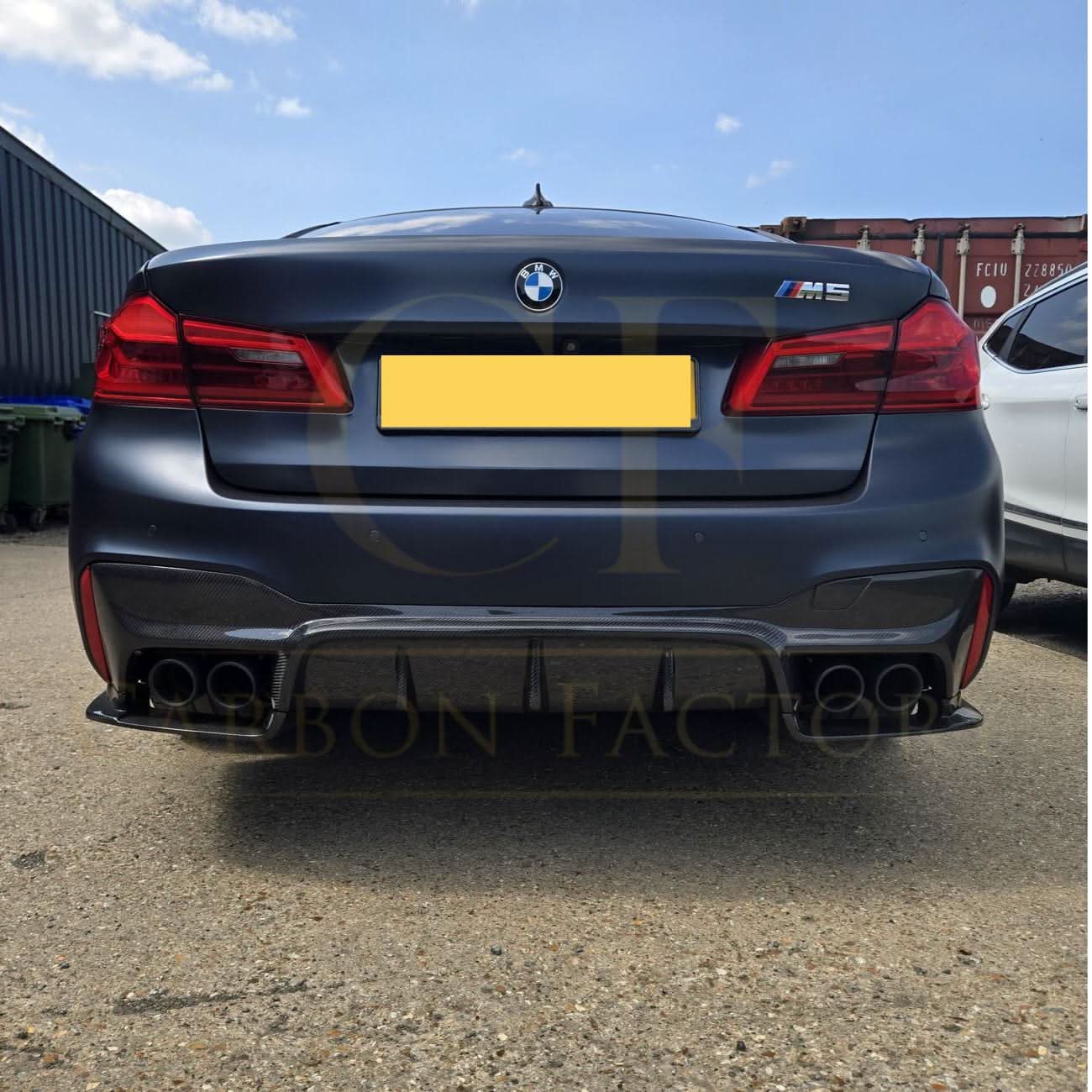 V Style Carbon Fibre Rear Diffuser for BMW G30 G31 5 Series M Sport F90 M5 17-23