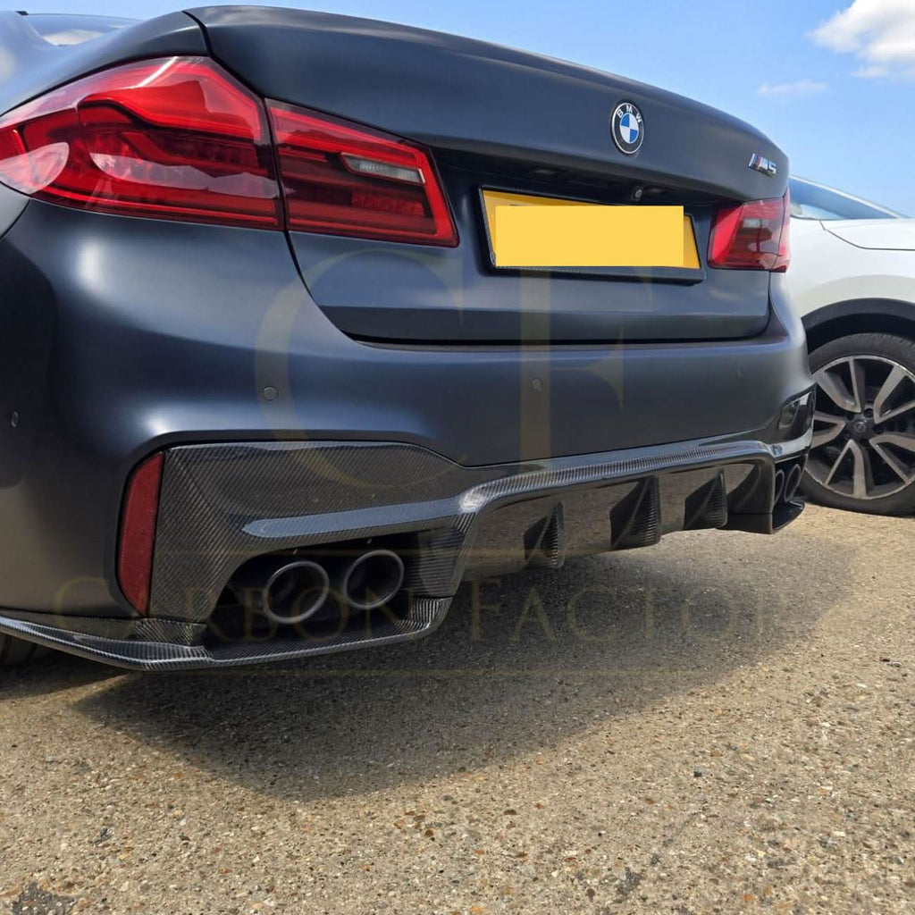 V Style Carbon Fibre Rear Diffuser for BMW G30 G31 5 Series M Sport F90 M5 17-23