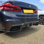 V Style Carbon Fibre Rear Diffuser for BMW G30 G31 5 Series M Sport F90 M5 17-23