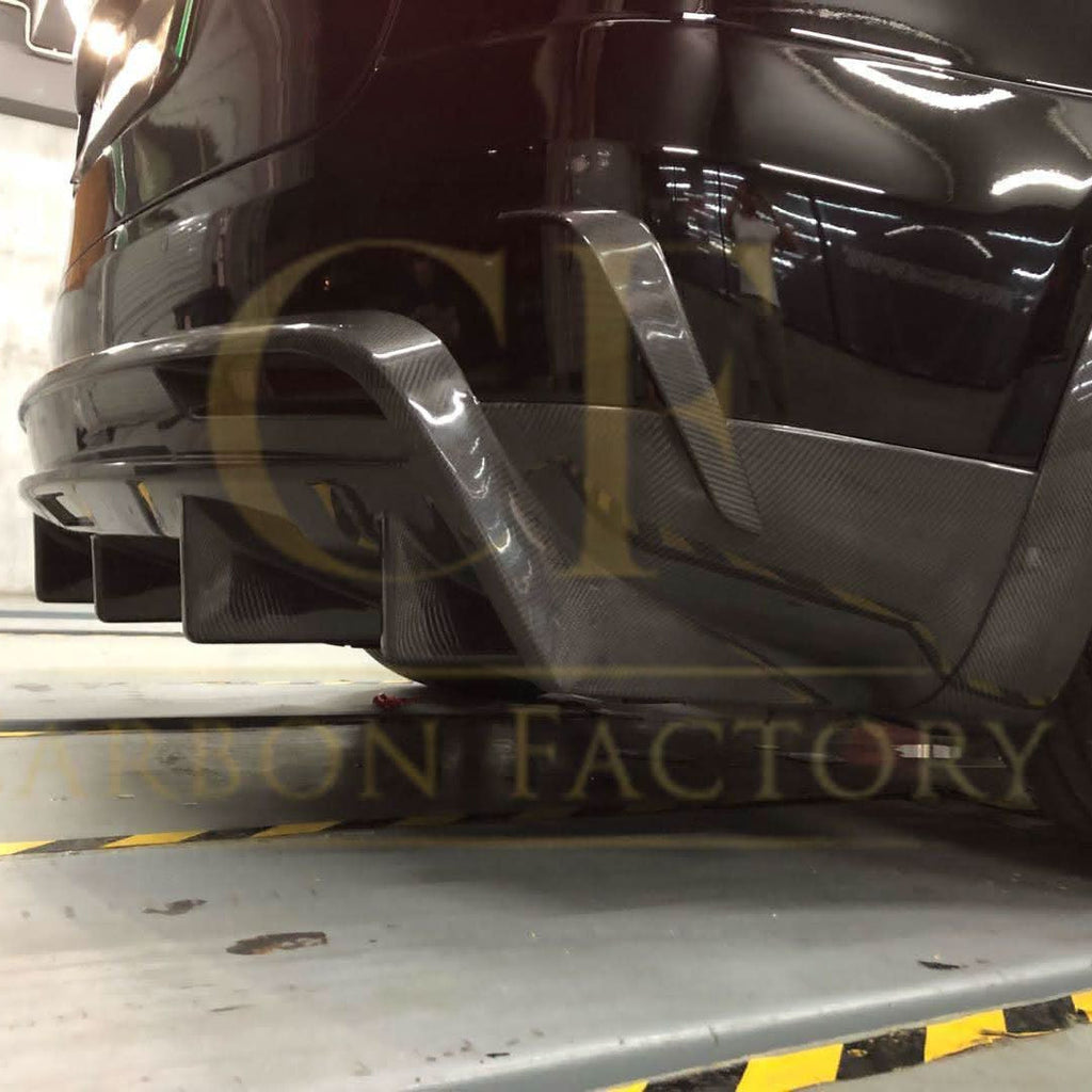 V Style Carbon Fibre Rear Diffuser for Tesla Model X 16-Present