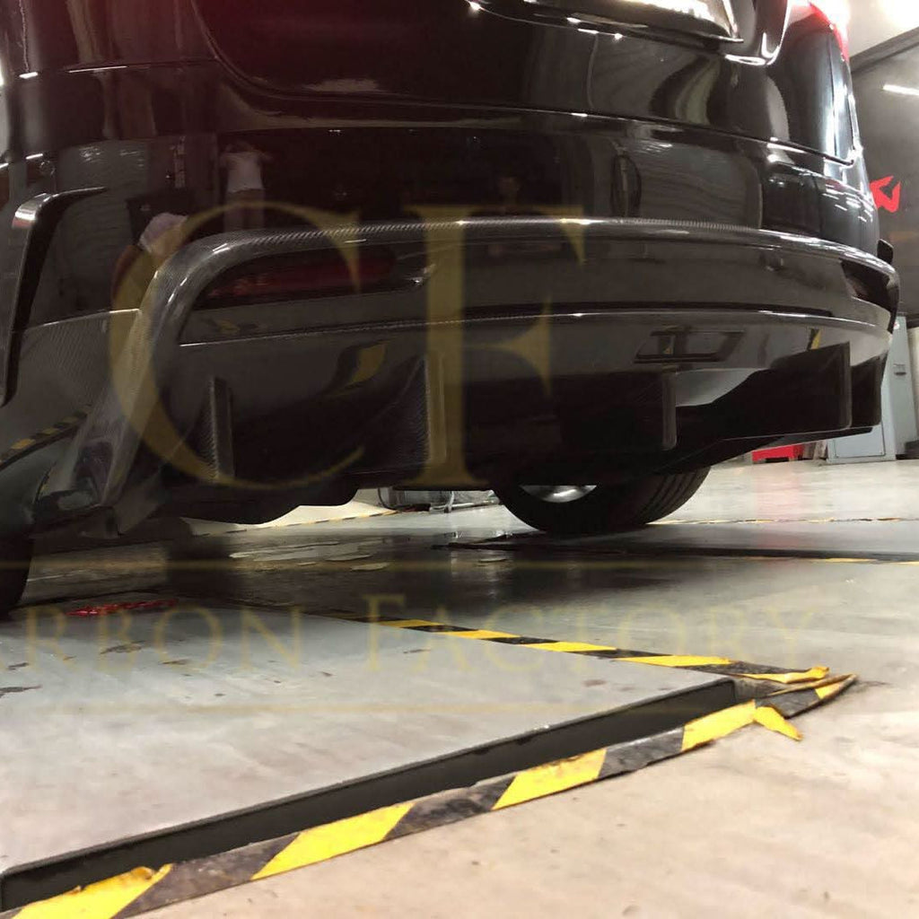 V Style Carbon Fibre Rear Diffuser for Tesla Model X 16-Present
