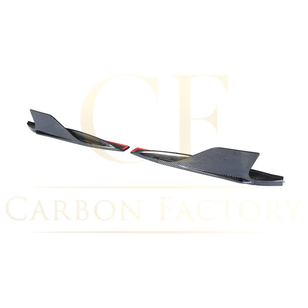 V Style Carbon Fibre Rear Side Skirts Extension for Audi R8 V10 Gen 2 15-19