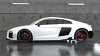 V Style Carbon Fibre Rear Side Skirts Extension for Audi R8 V10 Gen 2 15-19
