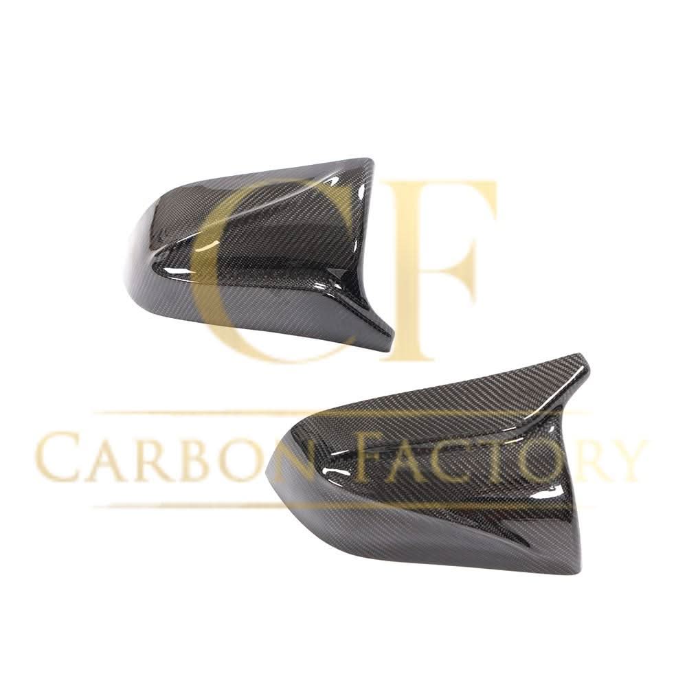 V Style Carbon Fibre Replacement Mirror Covers for Tesla Model 3 16-23