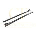 V Style Carbon Fibre Side Skirts for Audi A3 Hatchback S Line 13-15
