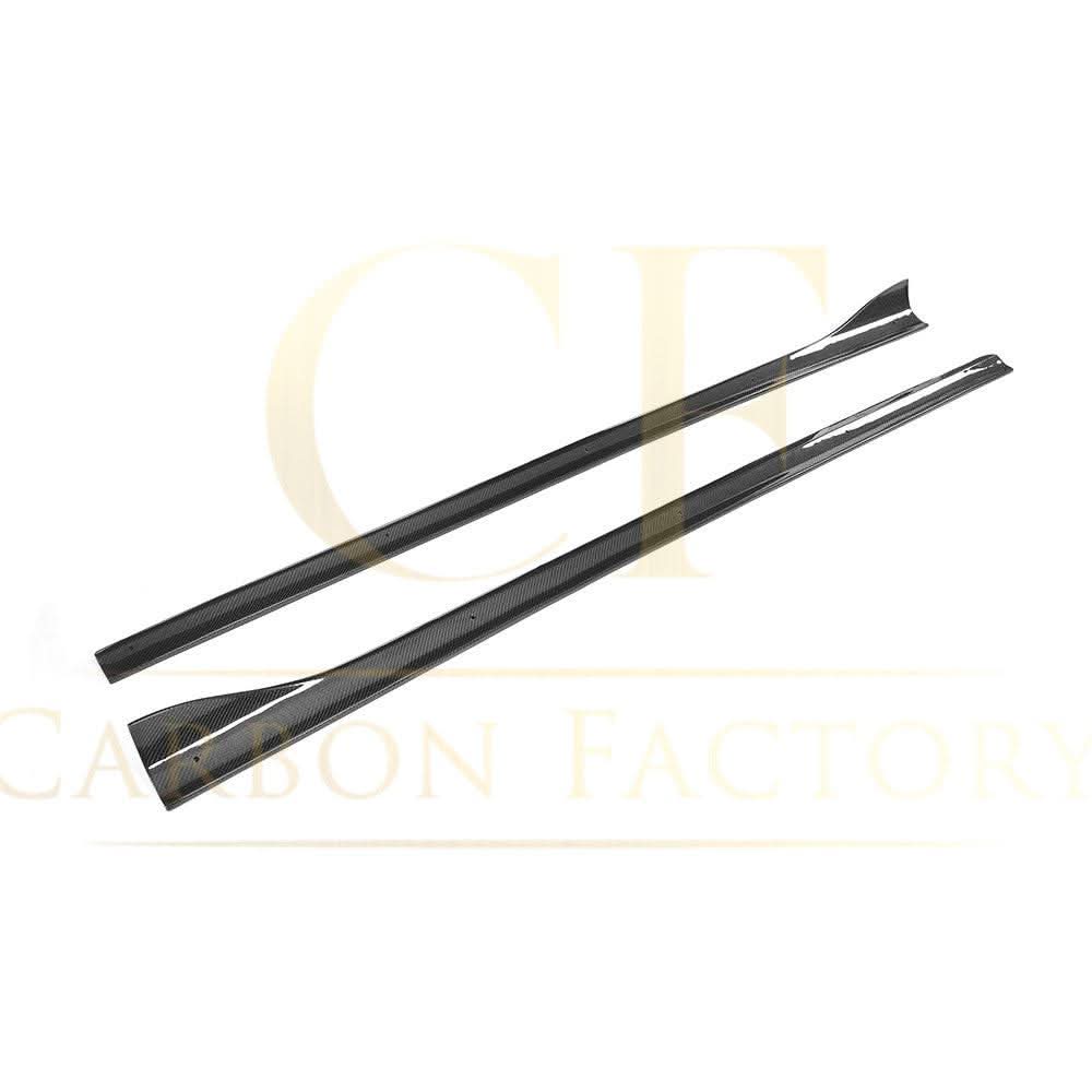 V Style Carbon Fibre Side Skirts for Audi A3 Hatchback S Line 13-15