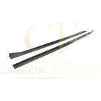 V Style Carbon Fibre Side Skirts for Audi A3 Hatchback S Line 13-15