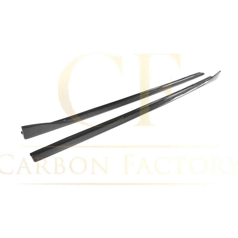 V Style Carbon Fibre Side Skirts for Audi A3 Hatchback S Line 13-15