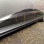 V Style Carbon Fibre Side Skirts for Audi A3 Hatchback S Line 13-15