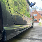 V Style Carbon Fibre Side Skirts for Audi A3 Hatchback S Line 13-15