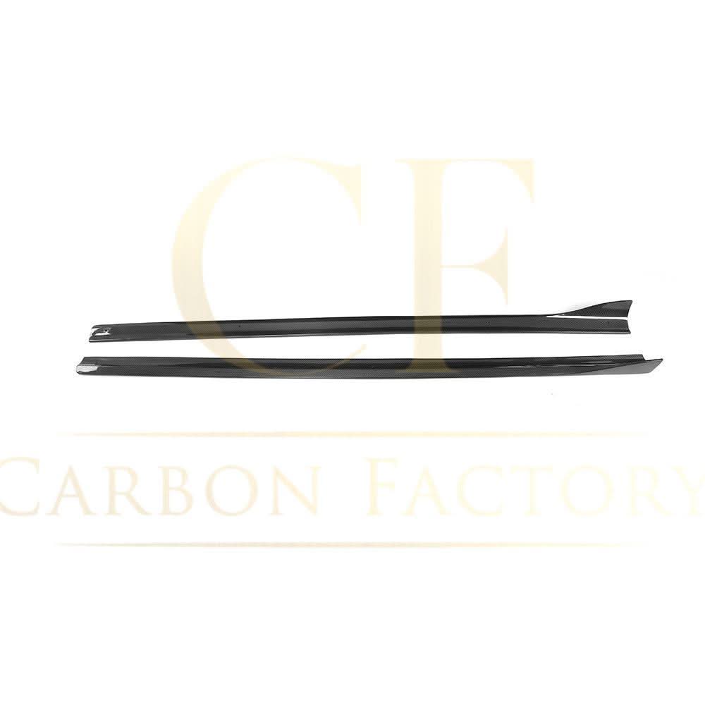 V Style Carbon Fibre Side Skirts for Audi A3 Hatchback S Line 13-15