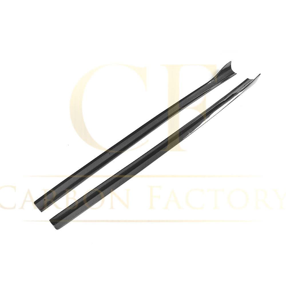 V Style Carbon Fibre Side Skirts for Audi A3 Hatchback S Line 13-15