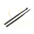V Style Carbon Fibre Side Skirts for Audi A3 Hatchback S Line 13-15