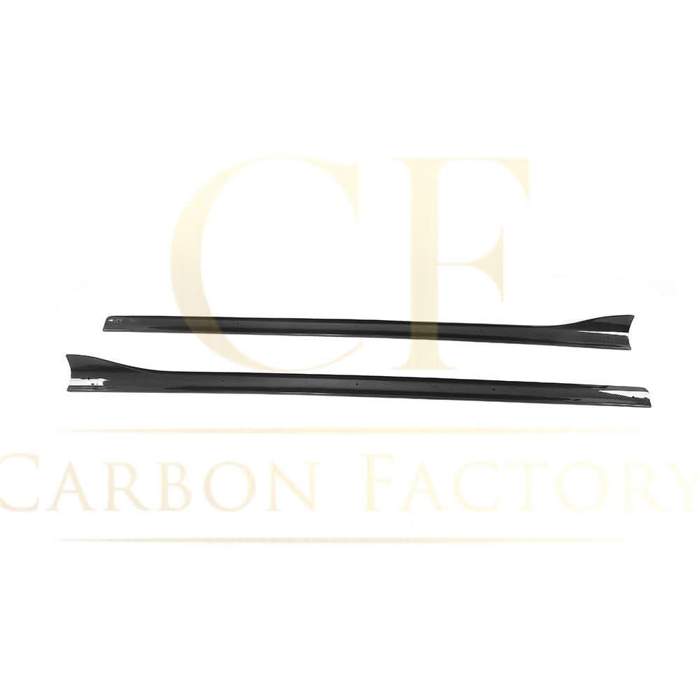 V Style Carbon Fibre Side Skirts for Audi A3 Hatchback S Line 13-15