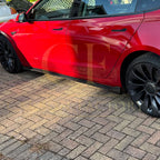 V Style Carbon Fibre Side Skirts for Tesla Model 3 16-23