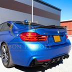 V Style Gloss Black Boot Spoiler for BMW 4 Series F32 Coupe 14-20
