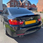 V Style Gloss Black Boot Spoiler for BMW 4 Series F33 Convertible inc F83 M4 14-20