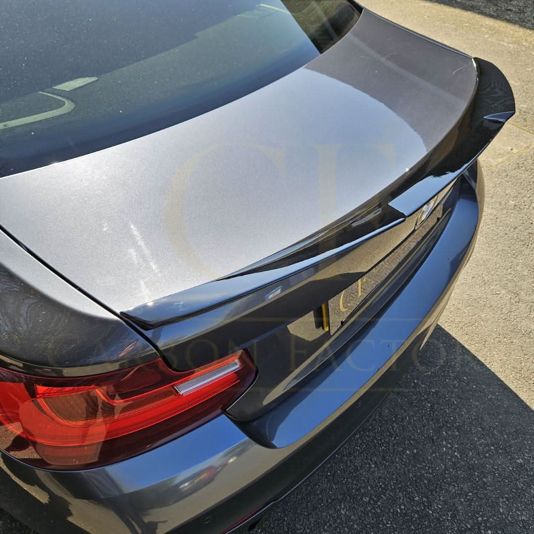 V Style Gloss Black Boot Spoiler for BMW F22 2 Series F87 M2 14-20