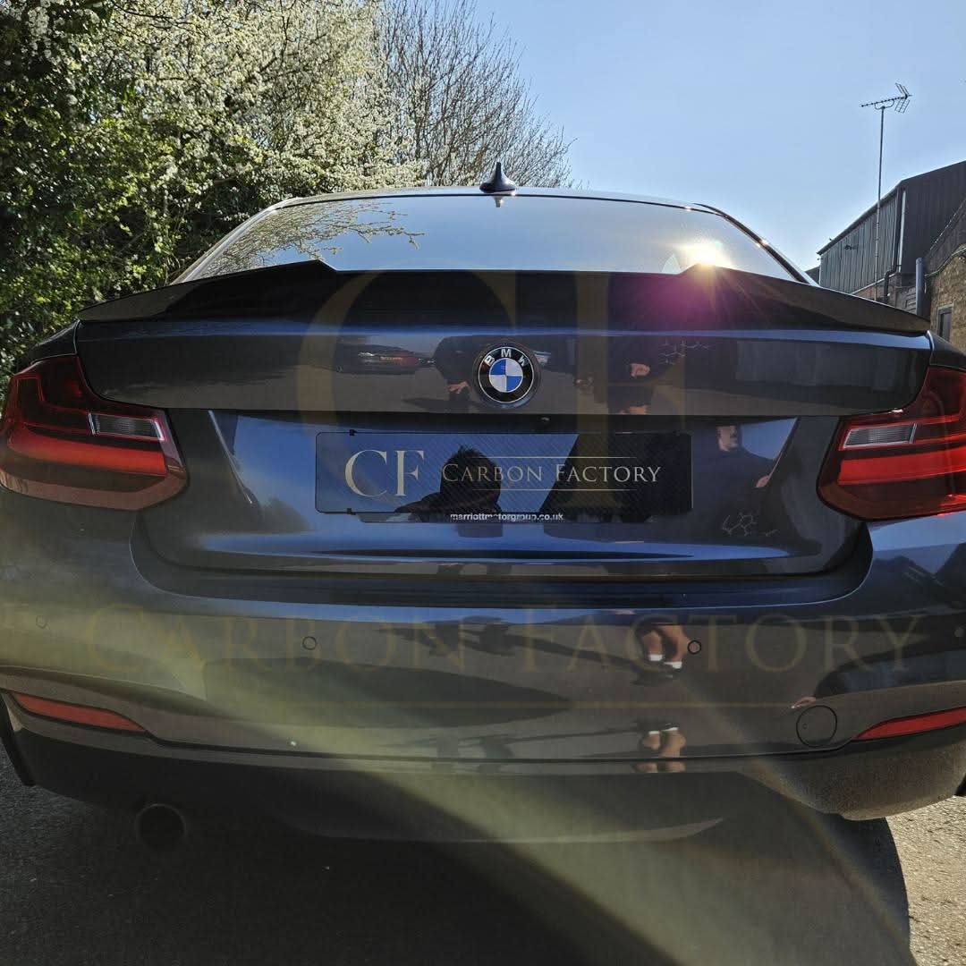 V Style Gloss Black Boot Spoiler for BMW F22 2 Series F87 M2 14-20