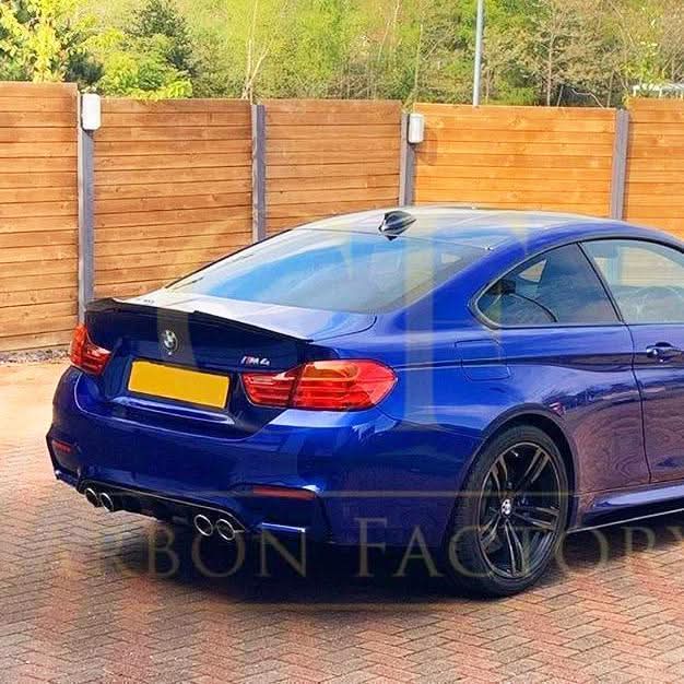 V Style Gloss Black Boot Spoiler for BMW F82 M4 Coupe 14-20