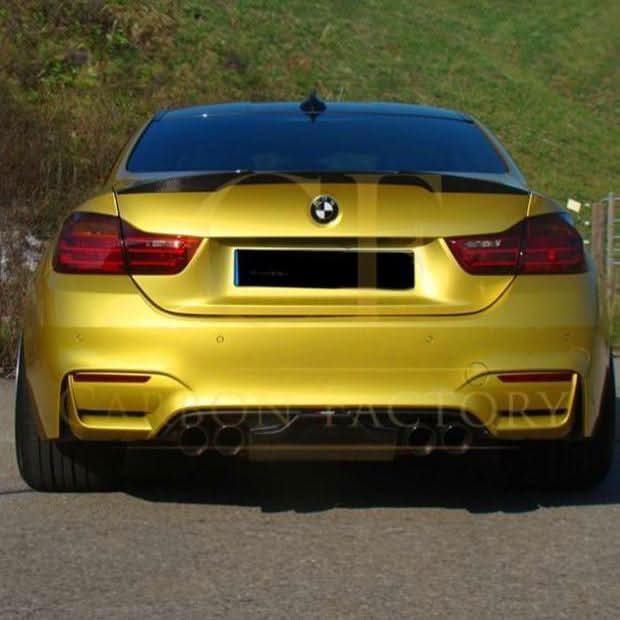 V Style Gloss Black Boot Spoiler for BMW F82 M4 Coupe 14-20