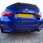 V Style Gloss Black Boot Spoiler for BMW F82 M4 Coupe 14-20
