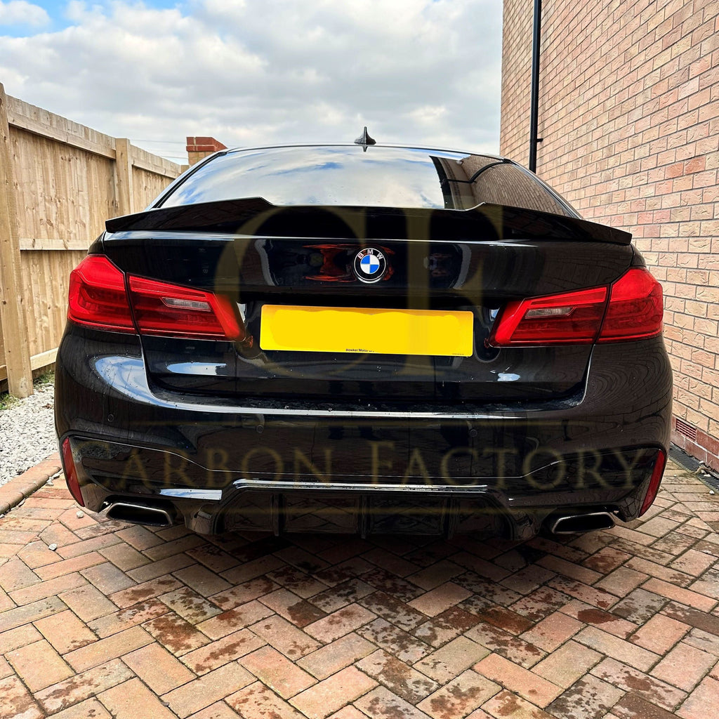 V Style Gloss Black Boot Spoiler for BMW G30 5 Series inc F90 M5 17-24