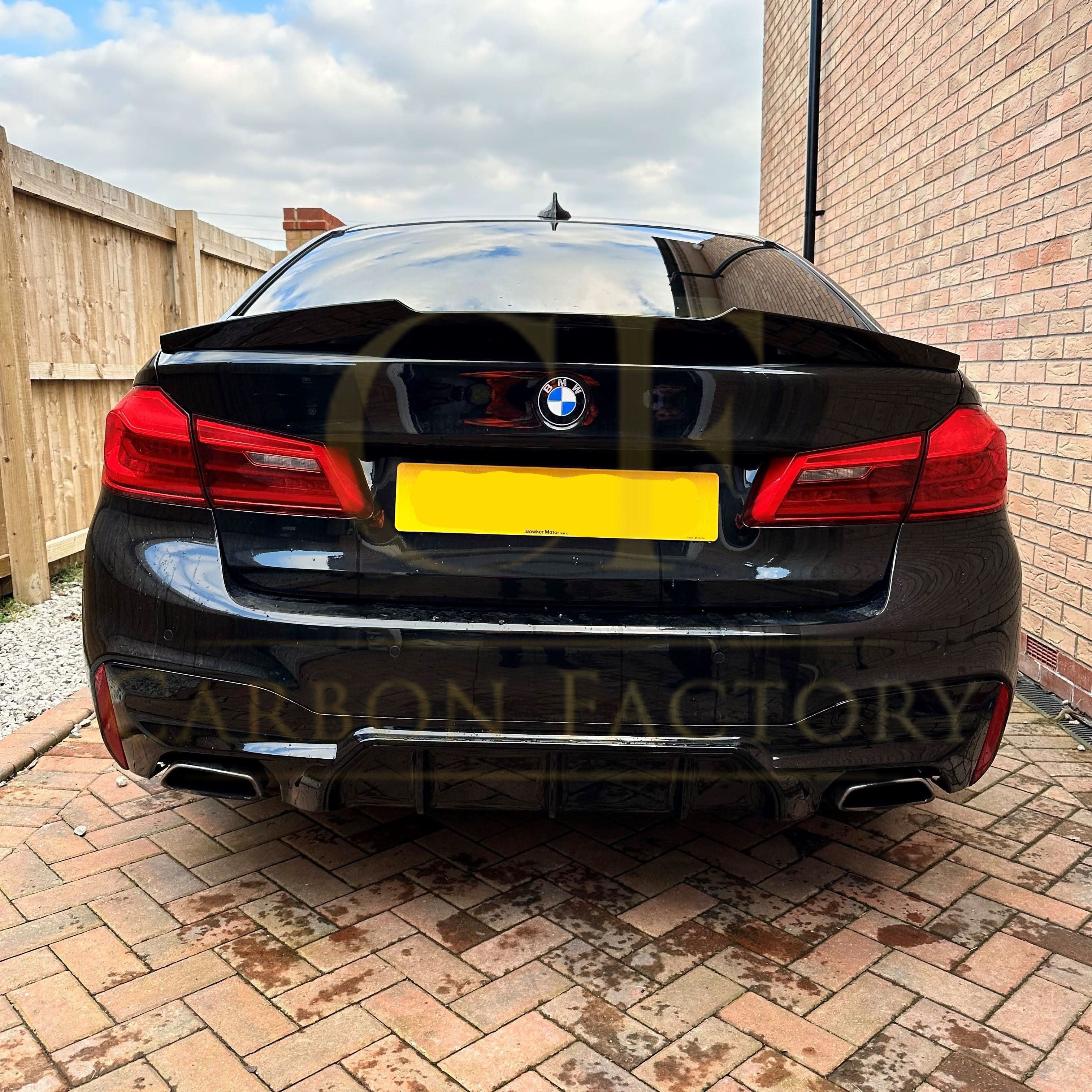V Style Gloss Black Boot Spoiler for BMW G30 5 Series inc F90 M5 17-24