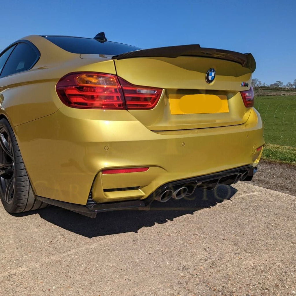 V Style Gloss Black Rear Diffuser for BMW F80 M3 F82 F83 M4 14-20