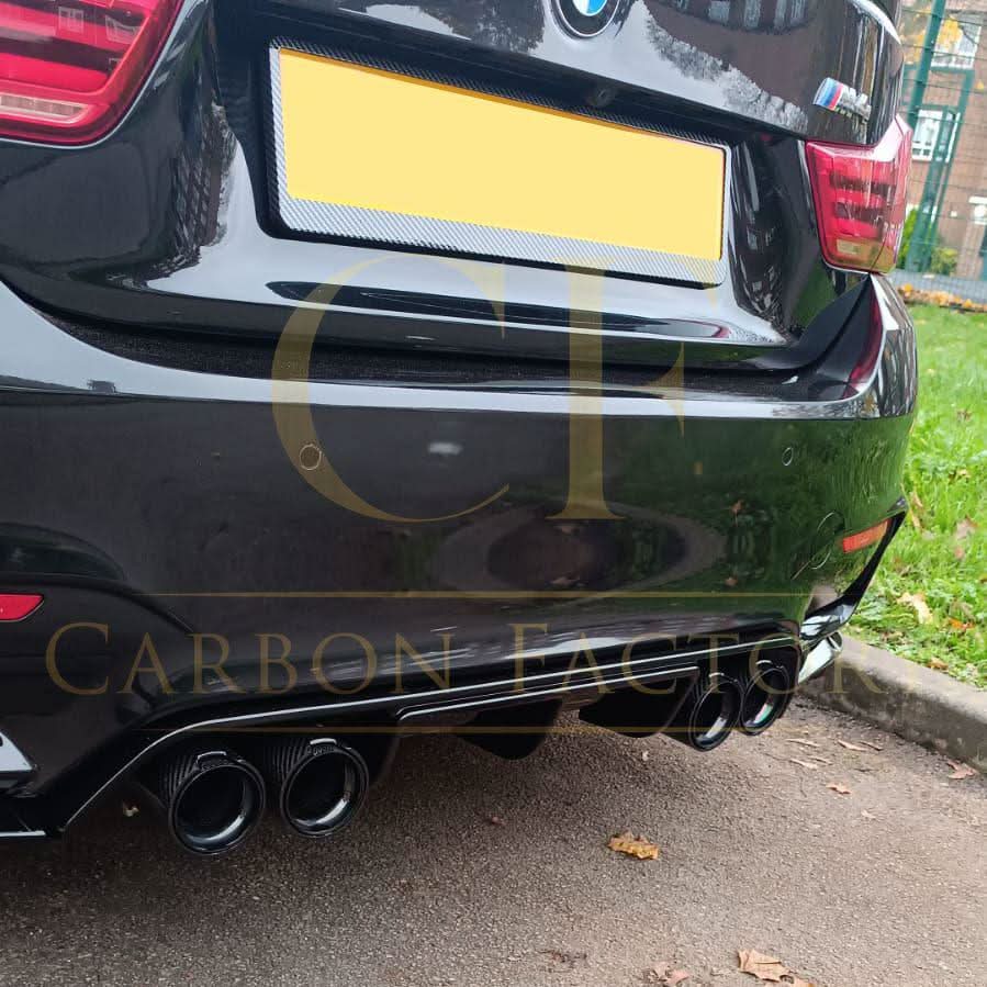 V Style Gloss Black Rear Diffuser for BMW F80 M3 F82 F83 M4 14-20