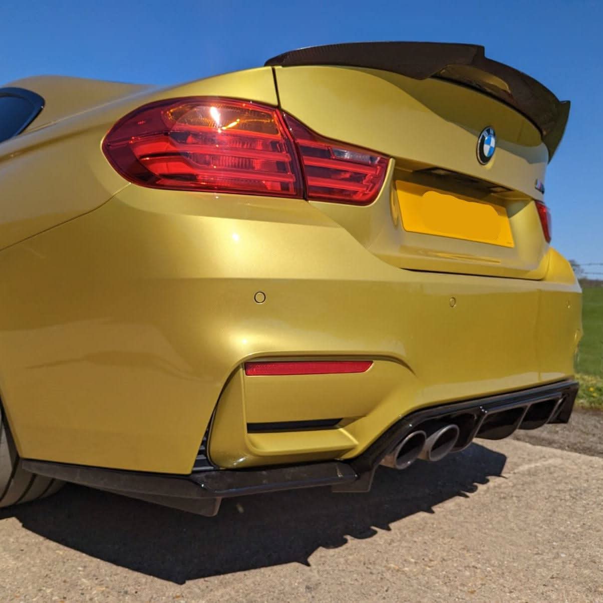V Style Gloss Black Rear Diffuser for BMW F80 M3 F82 F83 M4 14-20