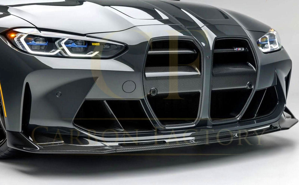 V Style Pre-Preg Carbon Fibre Front Grille for BMW G80 G81 M3 G82 G83 M4 21-25